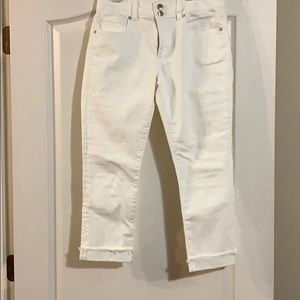 American Eagle Outfitters White denim Ankle pants